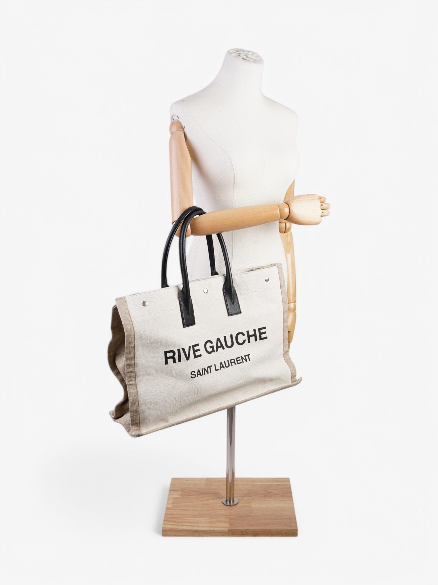Saint Laurent Canvas Black Tote Bag Style 5