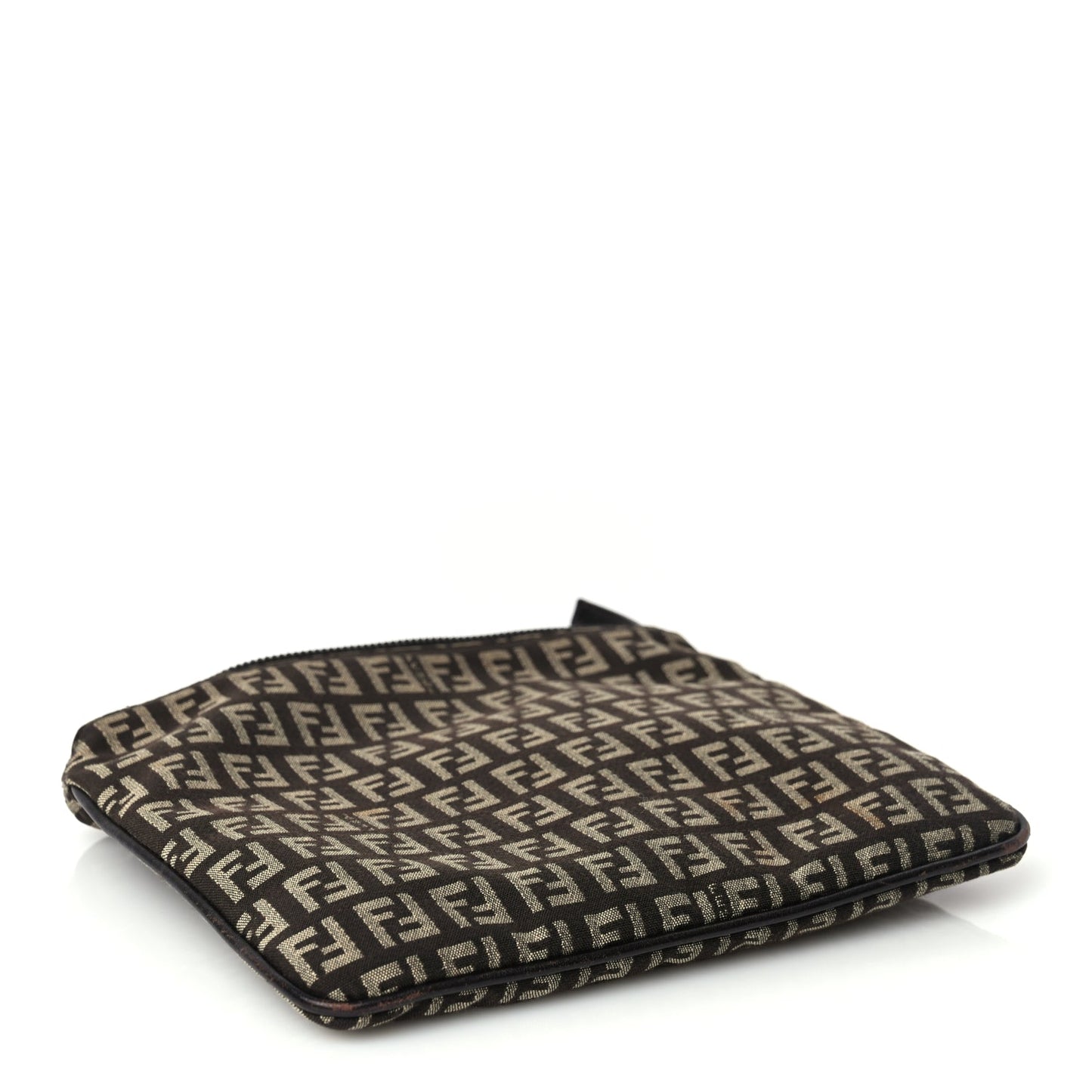 Fendi Zucchino Vitello Crossbody Brown