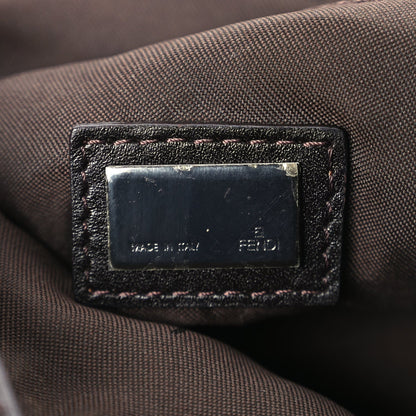 Fendi Zucchino Vitello Crossbody Brown