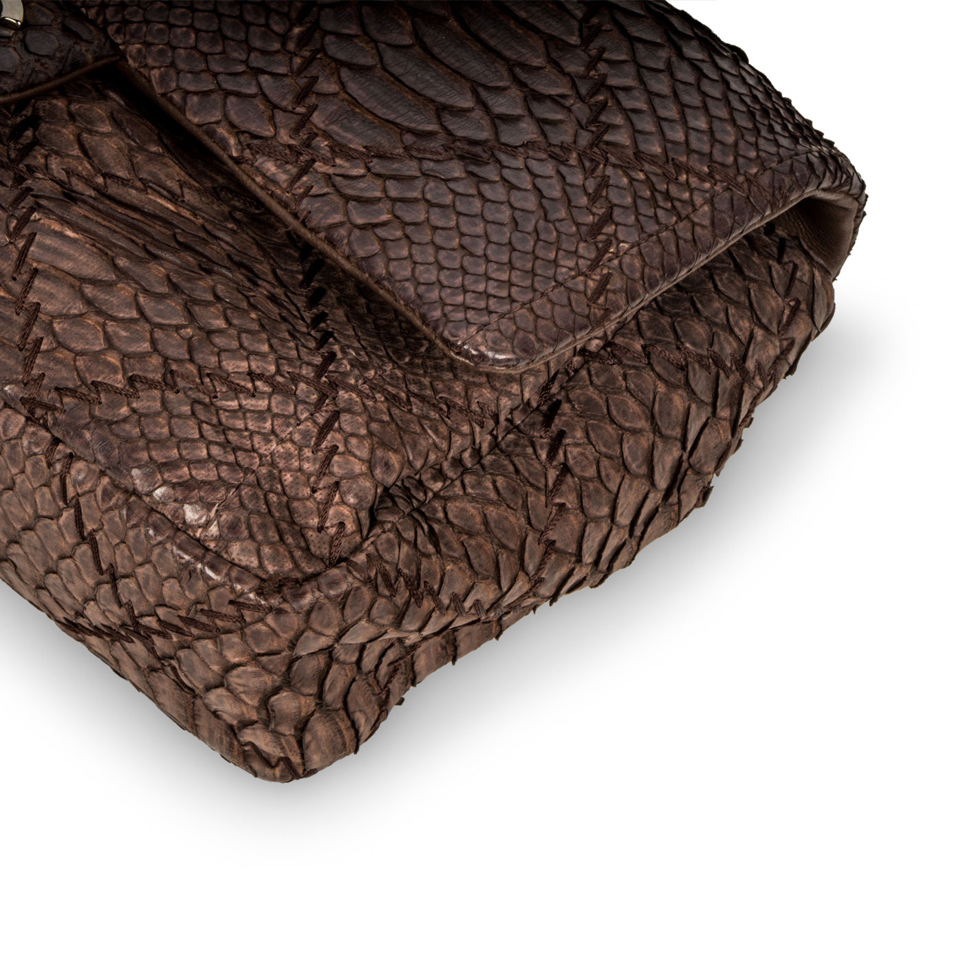 Chanel Classic Flap Leather Brown Shoulder Bag Style 2