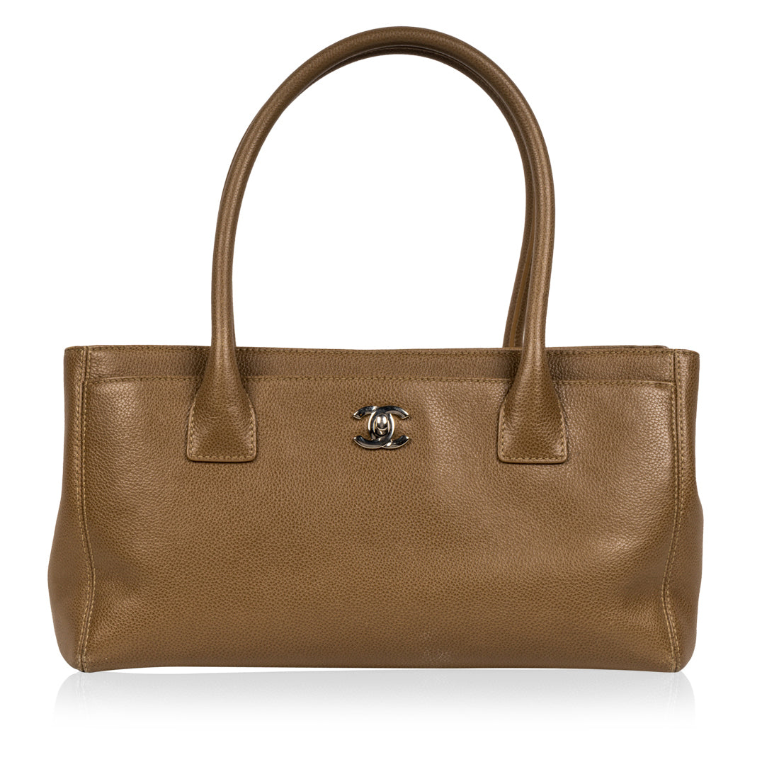 Chanel Timeless Leather Brown Tote Bag