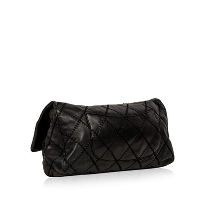 Chanel Calfskin Black Shoulder Bag Calfskin