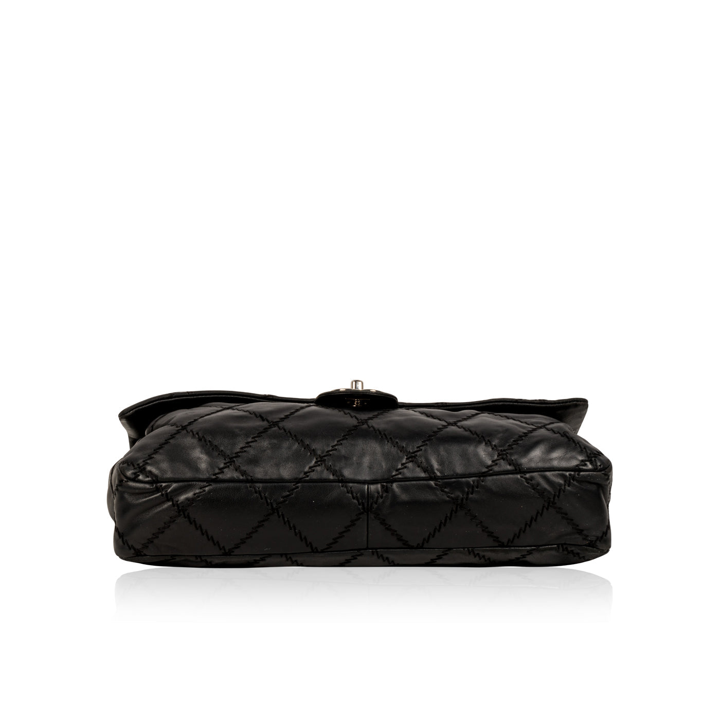 Chanel Calfskin Black Shoulder Bag Calfskin
