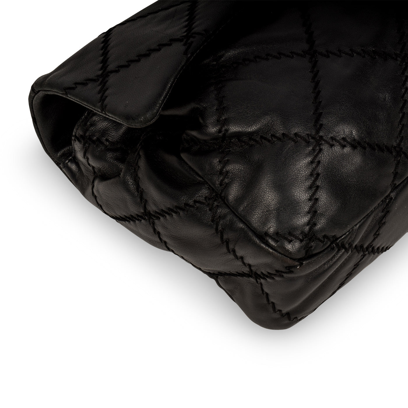 Chanel Calfskin Black Shoulder Bag Calfskin