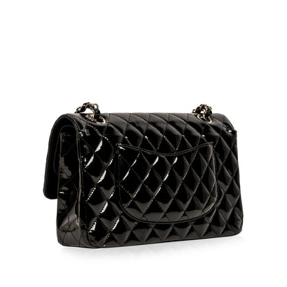 Chanel Classic Flap Patent Leather Black Shoulder Bag Style 5