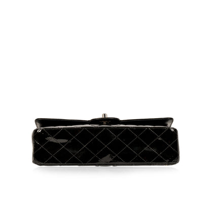 Chanel Classic Flap Patent Leather Black Shoulder Bag Style 5