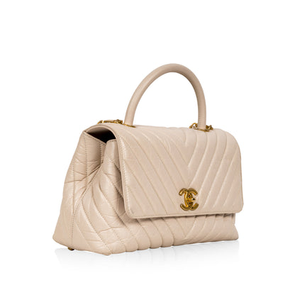 Chanel Coco Handle - Medium - Cream