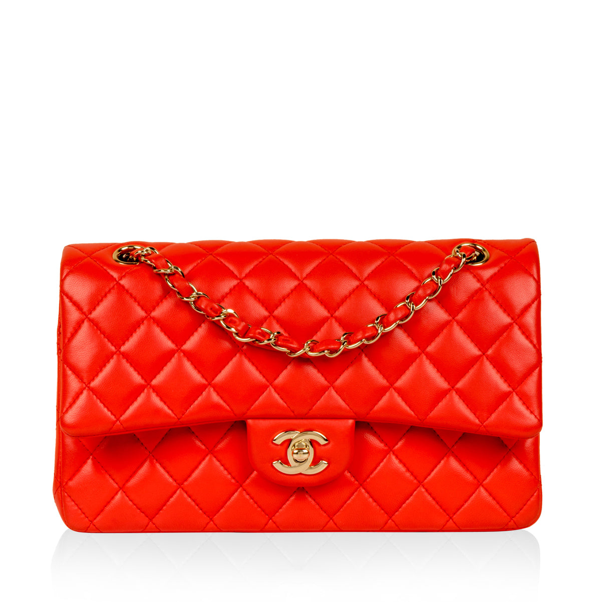 Chanel Classic Flap Lambskin Black Shoulder Bag Style 141
