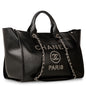 Chanel Cambon Canvas Black Tote Bag Canvas