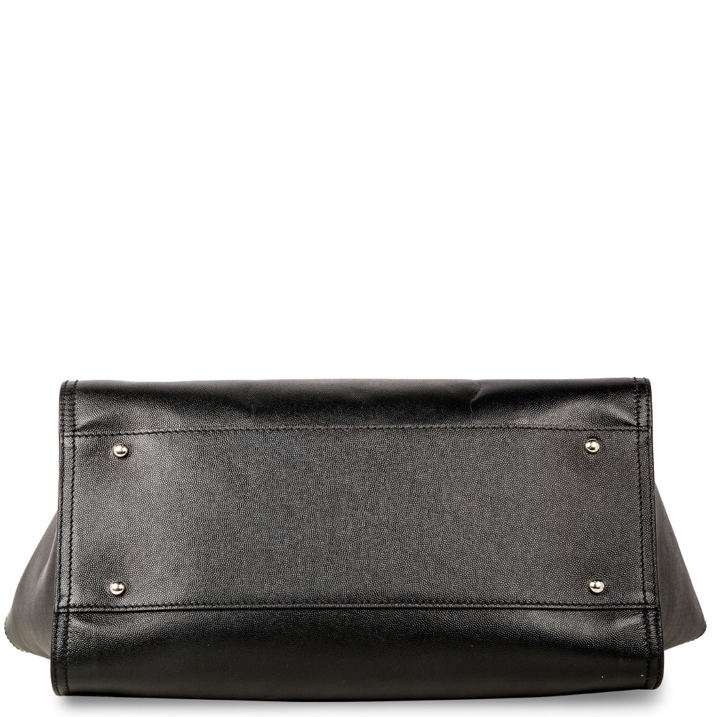 Chanel Cambon Canvas Black Tote Bag Canvas