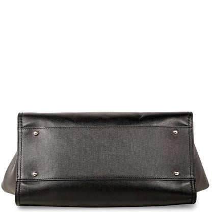 Chanel Cambon Canvas Black Tote Bag Canvas