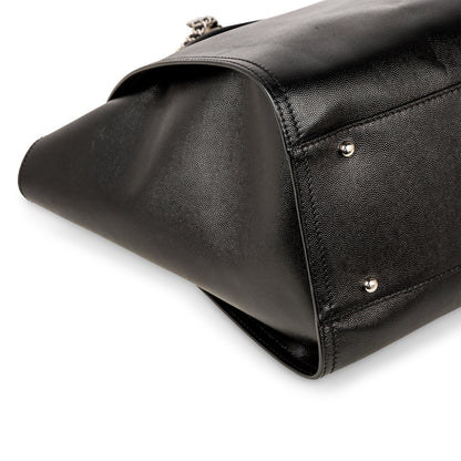 Chanel Cambon Canvas Black Tote Bag Canvas
