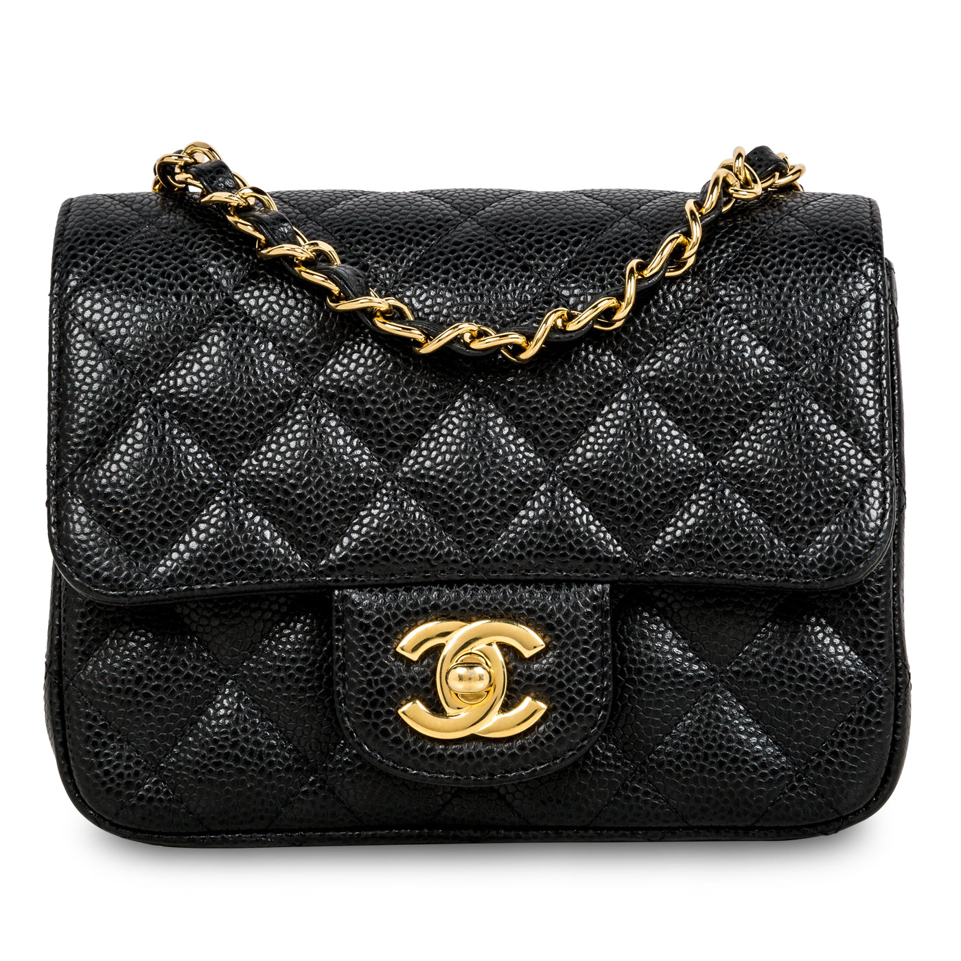 Chanel Classic Flap Caviar Black Shoulder Bag Style 109