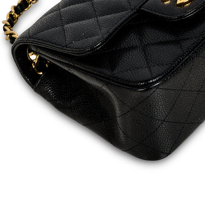 Chanel Classic Flap Caviar Black Shoulder Bag Style 109