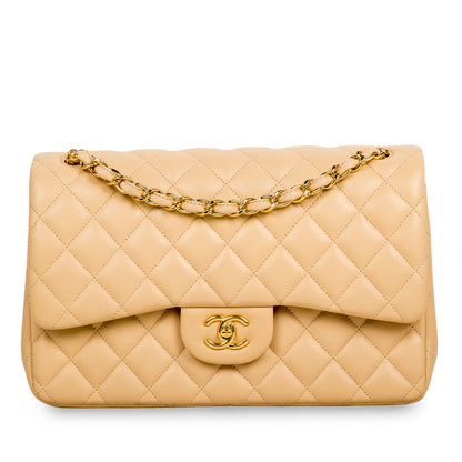 Chanel Classic Flap Lambskin Gold Shoulder Bag Style 16
