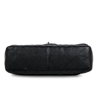 Chanel Classic Flap Caviar Black Shoulder Bag Style 49