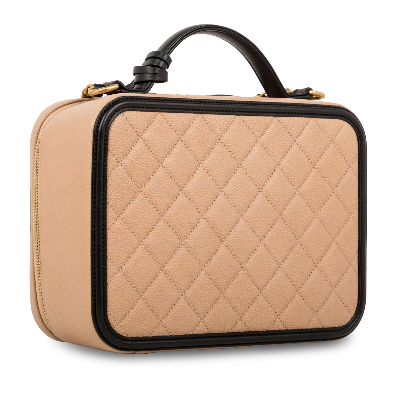 Chanel Vanity Caviar Black Clutch Style 10