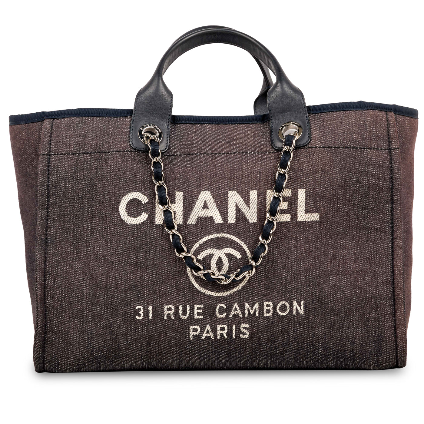 Chanel Cambon Tweed Gold Tote Bag Style 2