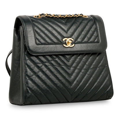 Chanel Chevron Framed Backpack