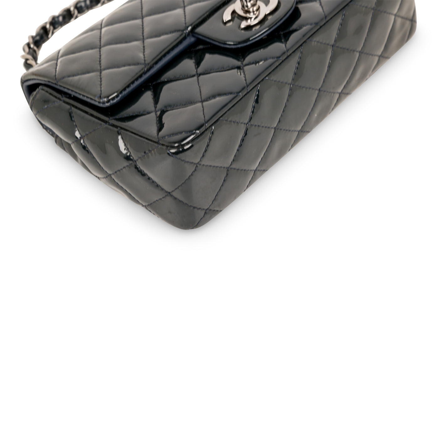 Chanel Classic Flap Patent Leather Black Shoulder Bag Style 8