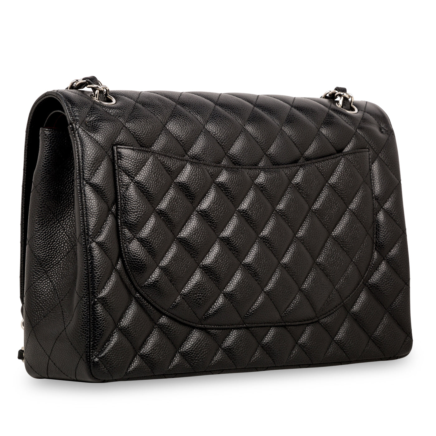 Chanel Classic Flap Caviar Black Shoulder Bag Style 47