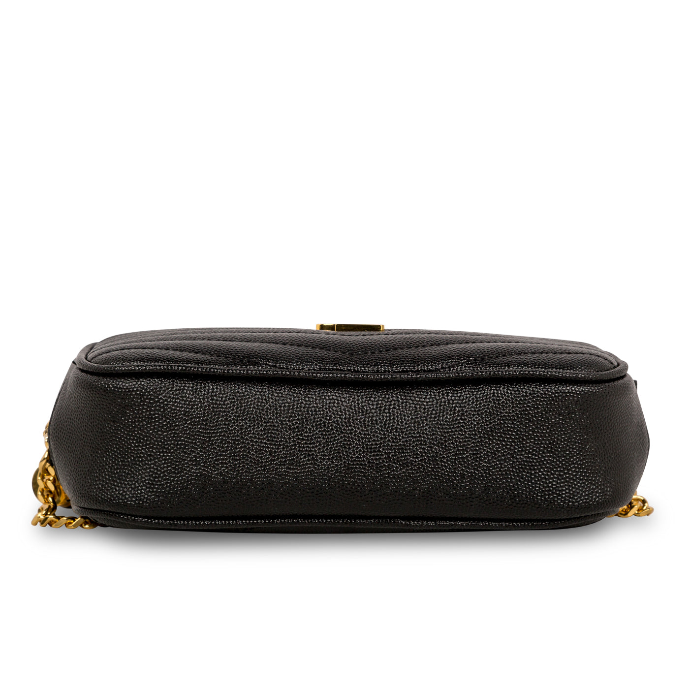 Saint Laurent Lou Leather Black Crossbody Style 38