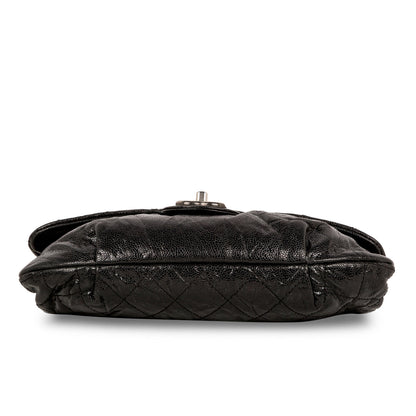 Chanel Glazed Caviar Medium Elastic Flap Bag