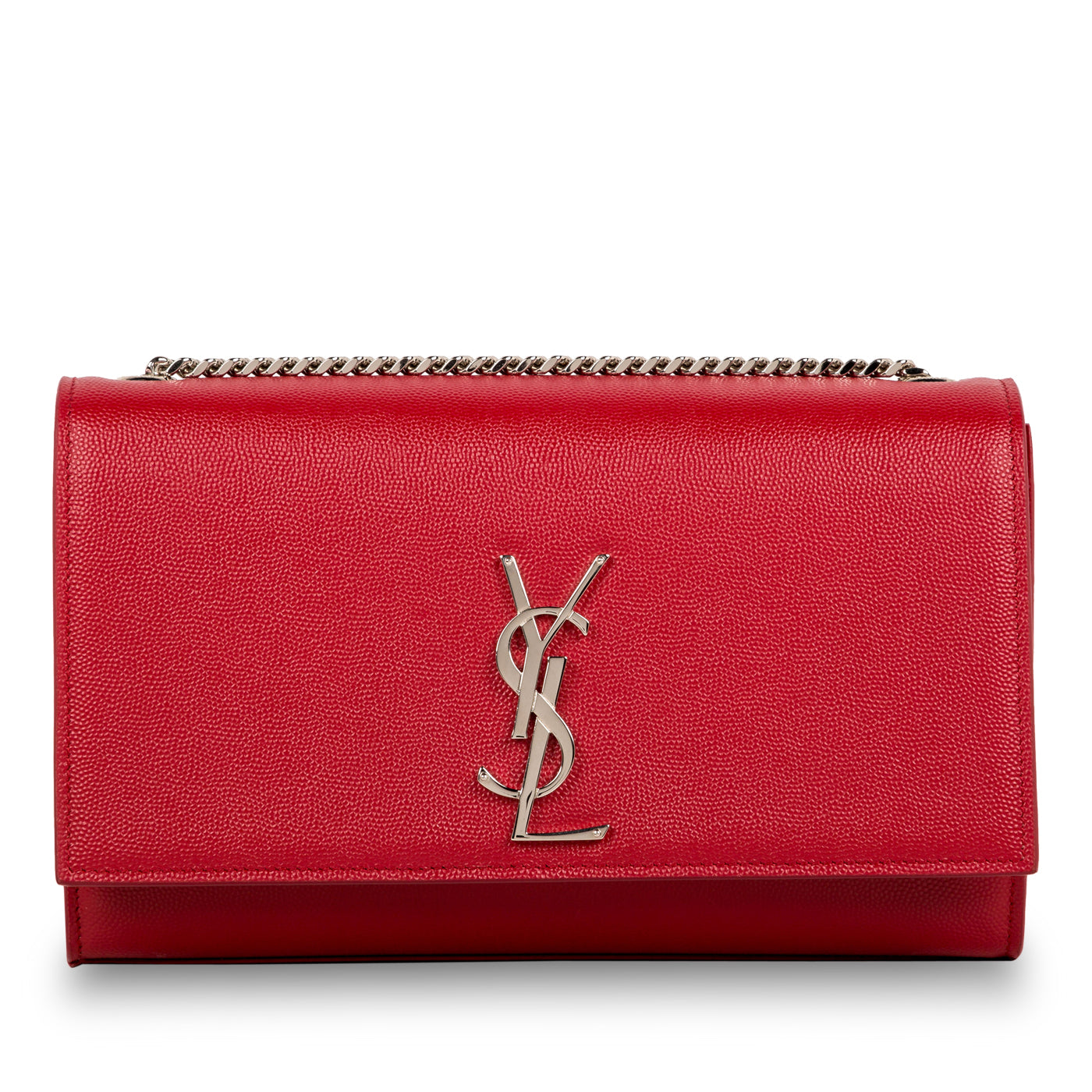 Saint Laurent Kate Leather Red Shoulder Bag Style 13