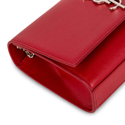 Saint Laurent Kate Leather Red Shoulder Bag Style 13