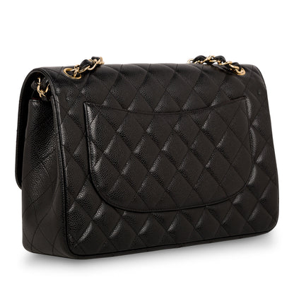 Chanel Classic Flap Lambskin Black Shoulder Bag Style 53