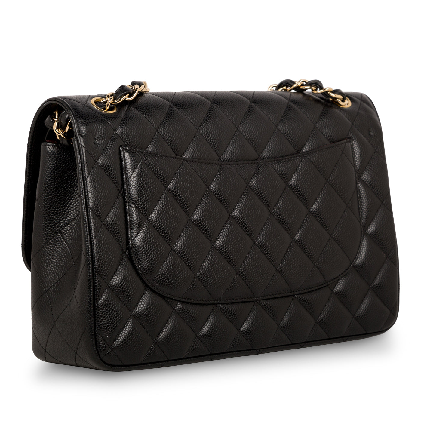 Chanel Classic Flap Lambskin Black Shoulder Bag Style 52