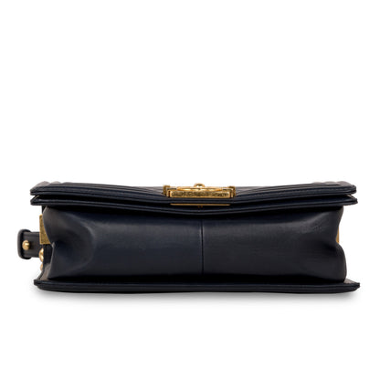 Chanel Boy Bag Lambskin Gold Shoulder Bag Style 11