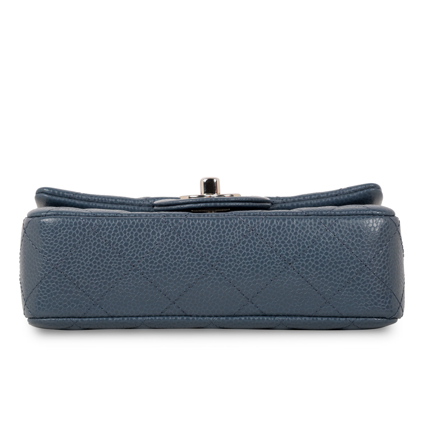 Chanel Classic Flap Caviar Silver Shoulder Bag
