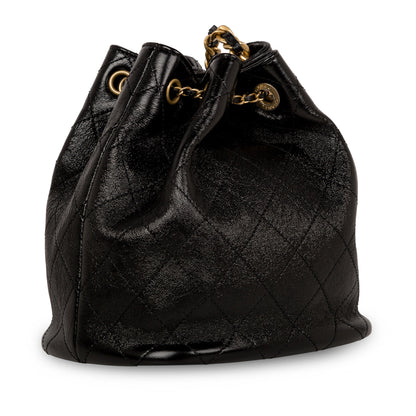 Chanel Glazed Lambskin Bucket Bag
