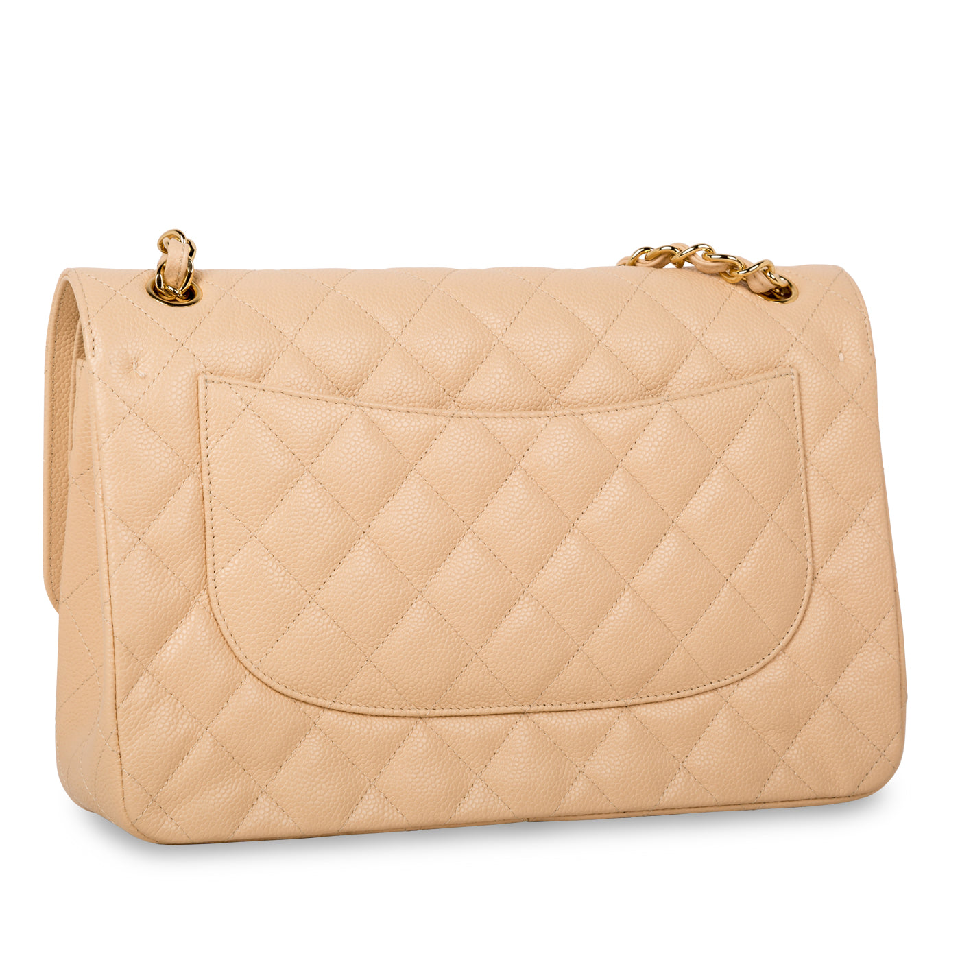 Chanel Classic Flap Caviar Gold Shoulder Bag Style 12