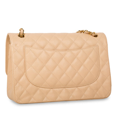 Chanel Classic Flap Caviar Gold Shoulder Bag Style 12