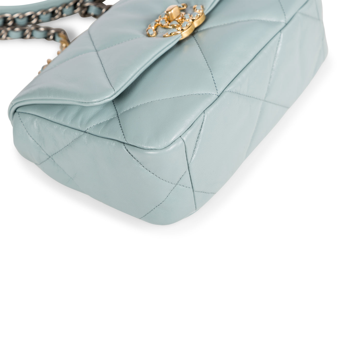 Chanel Chanel 19 Lambskin Gold Shoulder Bag Style 27