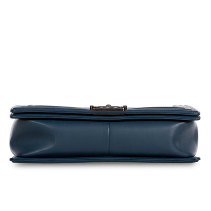 Chanel Boy Bag Lambskin Black Shoulder Bag Style 6