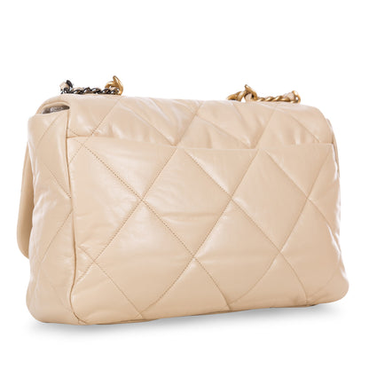 Chanel Chanel 19 Lambskin Gold Shoulder Bag Style 26
