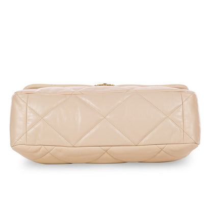 Chanel Chanel 19 Lambskin Gold Shoulder Bag Style 26