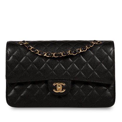 Chanel Classic Flap Caviar Black Shoulder Bag Style 85