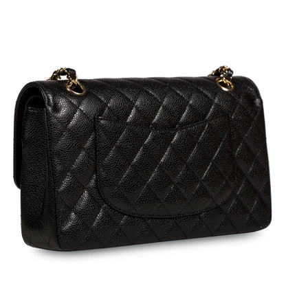 Chanel Classic Flap Caviar Black Shoulder Bag Style 84