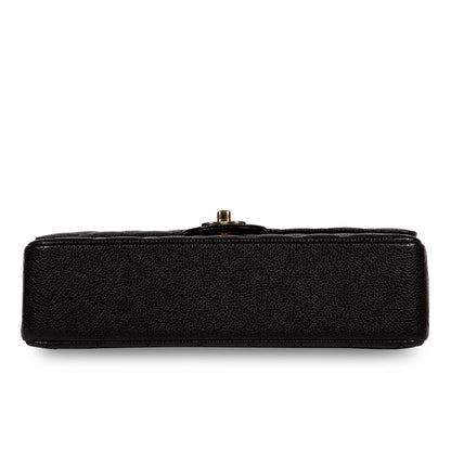 Chanel Classic Flap Caviar Black Shoulder Bag Style 84