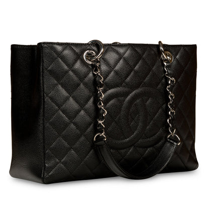 Chanel Timeless Caviar Black Tote Bag Style 30