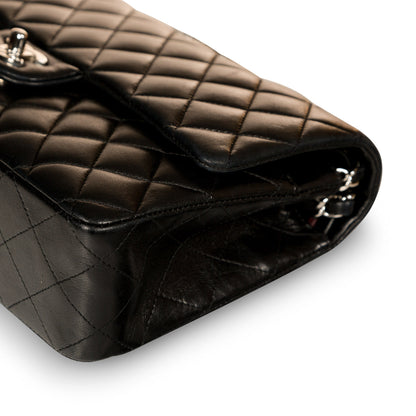 Chanel Classic Flap Lambskin Black Shoulder Bag Style 121