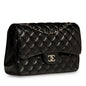Chanel Classic Flap Lambskin Black Shoulder Bag Style 73