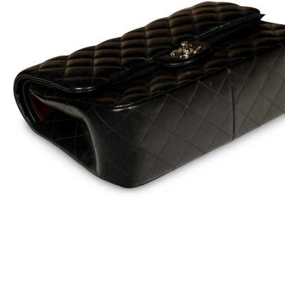 Chanel Classic Flap Lambskin Black Shoulder Bag Style 73