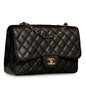 Chanel Classic Flap Caviar Black Shoulder Bag Style 43