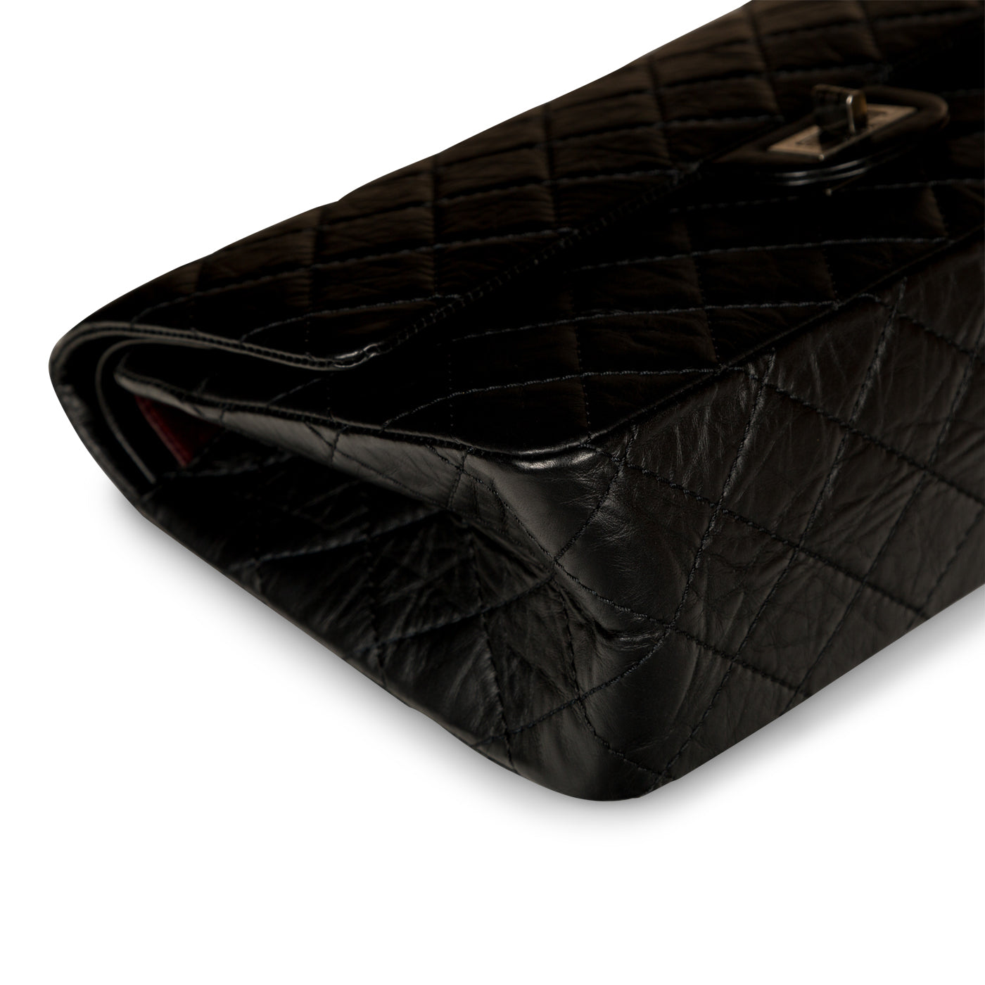 Chanel Classic Flap Calfskin Black Shoulder Bag Style 14