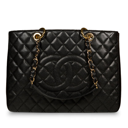 Chanel Timeless Caviar Black Tote Bag Style 4